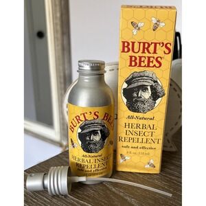 Burt's Bees Herbal Insect Bug Repellent 100% All Natural 4 oz NIB Essential Oils